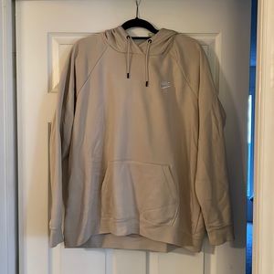 Beige/cream Nike hoodie and joggers. Size XXL.